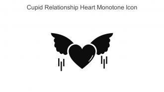 Cupid Relationship Heart Monotone Icon In Powerpoint Pptx Png And Editable Eps Format