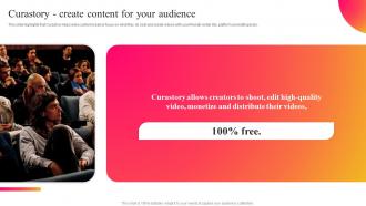 Curastory Create Content For Your Audience Curastory Investor Funding Elevator Pitch Deck