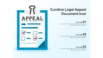 Curative legal appeal document icon