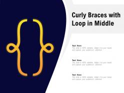Curly braces with loop in middle