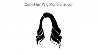 Curly Hair Wig Monotone Icon In Powerpoint Pptx Png And Editable Eps Format