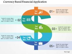 Currency based financial application flat powerpoint design