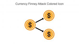 Currency Finney Attack Colored Icon In Powerpoint Pptx Png And Editable Eps Format