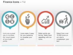 Currency icons dollar growth financial transfer ppt icons graphics