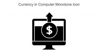 Currency In Computer Monotone Icon In Powerpoint Pptx Png And Editable Eps Format