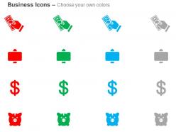 Currency transfer dollar financial investment ppt icons graphics