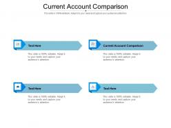 Current account comparison ppt powerpoint presentation portfolio visuals cpb