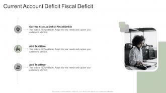 Current Account Deficit Fiscal Deficit In Powerpoint And Google Slides Cpb