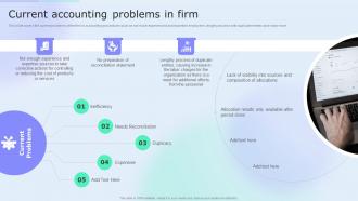 Current Accounting Problems In Firm Accounting Tools Cost Allocation Ppt Topics