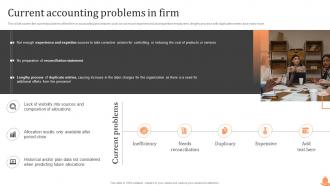 Current Accounting Problems In Firm Steps Of Cost Allocation Process