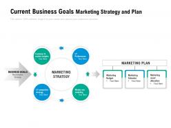 Current business goals marketing strategy and plan
