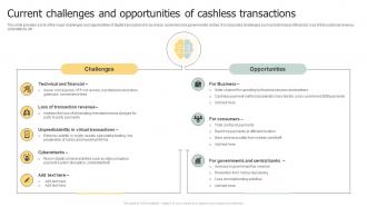 Current Challenges And Opportunities Of Cashless Transactions