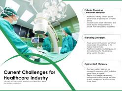 Current challenges for healthcare industry