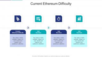 Current Ethereum Difficulty In Powerpoint And Google Slides Cpb