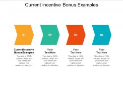 Current incentive bonus examples ppt powerpoint presentation model guide cpb