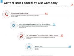 Current issues faced by our company revenue management tool
