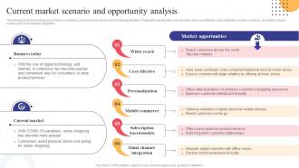 Current Market Scenario And Opportunity Analysis Strategies To Convert Traditional Business Strategy SS V