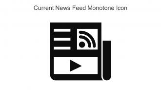 Current News Feed Monotone Icon In Powerpoint Pptx Png And Editable Eps Format