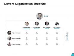 Current organization structure ppt powerpoint presentation ideas