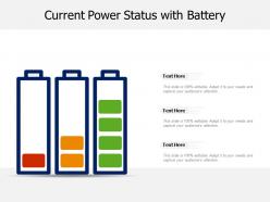 Current Power Status With Battery