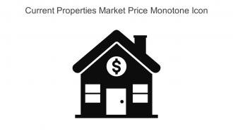 Current Properties Market Price Monotone Icon In Powerpoint Pptx Png And Editable Eps Format