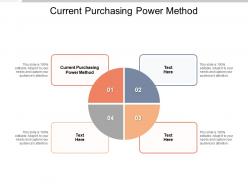 Current purchasing power method ppt powerpoint presentation portfolio cpb