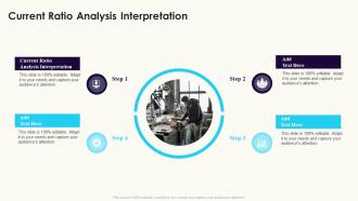 Current Ratio Analysis Interpretation In Powerpoint And Google Slides Cpb