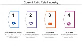 Current Ratio Retail Industry Ppt Powerpoint Presentation Gallery Ideas Cpb