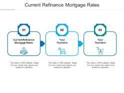 Current refinance mortgage rates ppt powerpoint presentation ideas slide portrait cpb