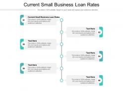Current small business loan rates ppt powerpoint presentation pictures rules cpb