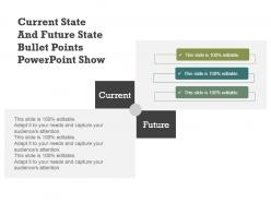 Current state and future state bullet points powerpoint show