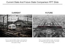 Current state and future state comparison ppt slide