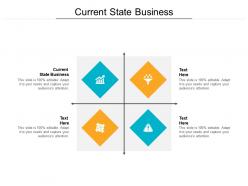 Current state business ppt powerpoint presentation outline format ideas cpb
