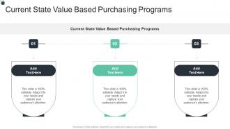 Current State Value Based Purchasing Programs In Powerpoint And Google Slides Cpb