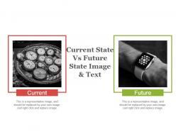 Current state vs future state image and text powerpoint slide designs
