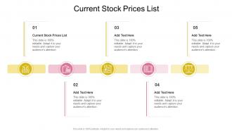 Current Stock Prices List In Powerpoint And Google Slides Cpb