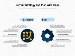 Current strategy and plan with icons