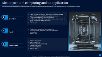 Current Trending Technologies About Quantum Computing And Its Application
