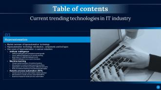 Current Trending Technologies In IT Industry Powerpoint Presentation Slides Image Idea