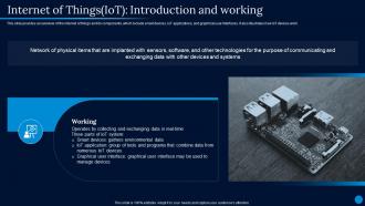 Current Trending Technologies Internet Of Things IoT Introduction And Working