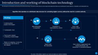 Current Trending Technologies Introduction And Working Of Blockchain Technology