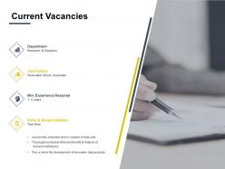 Current vacancies experience ppt powerpoint presentation outline graphics design