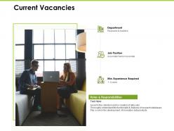 Current vacancies experience required ppt powerpoint presentation styles vector