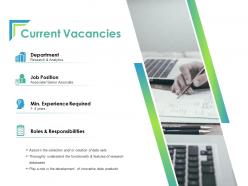 Current vacancies ppt powerpoint presentation layouts guide