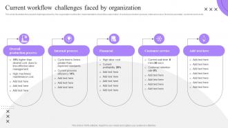 Current Workflow Challenges Faced Process Automation Implementation To Improve Organization