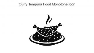 Curry Tempura Food Monotone Icon In Powerpoint Pptx Png And Editable Eps Format