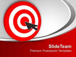 Cursor on target business powerpoint templates ppt backgrounds for slides 0113