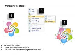 Curved arrow multicolor diagram 5 steps ppt powerpoint slides