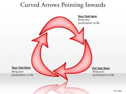 Curved arrows pointing inwards 24