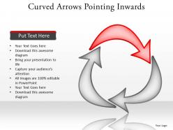 Curved arrows pointing inwards editable powerpoint templates infographics images 21